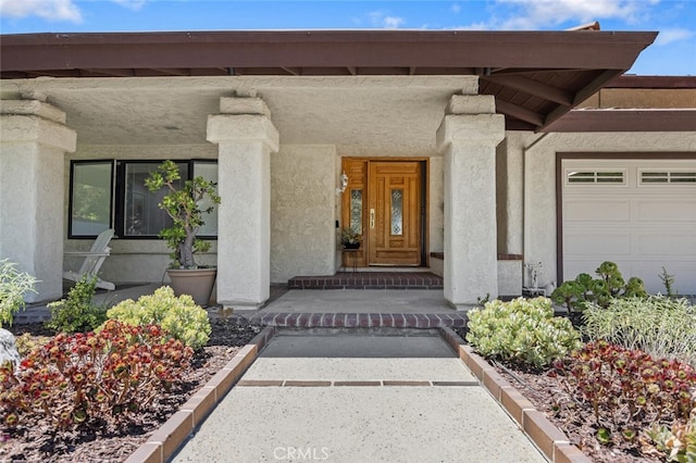 1579 Via Parque, Thousand Oaks, CA 91360 - property entrance featuring stucco siding and a garage