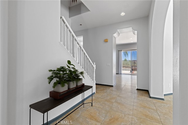 32522 Safflower St, Winchester, CA 92596 - entrance foyer featuring stairway and recessed lighting