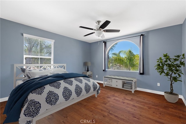 32522 Safflower St, Winchester, CA 92596 - bedroom featuring wood finished floors and a ceiling fan