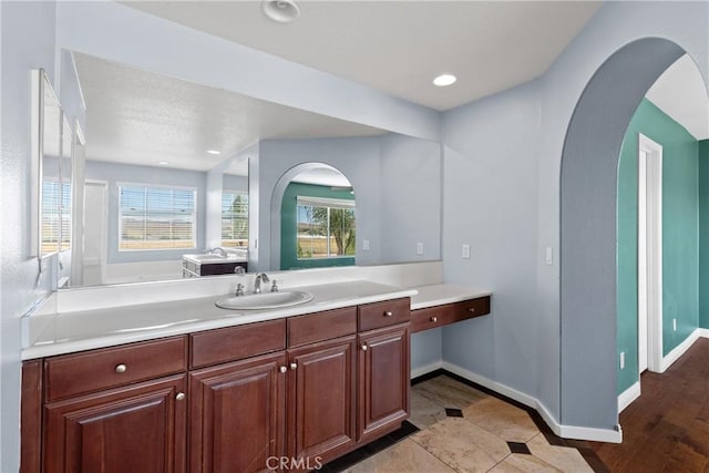 32522 Safflower St, Winchester, CA 92596 - bathroom with vanity and recessed lighting
