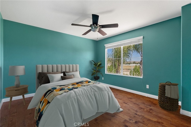 32522 Safflower St, Winchester, CA 92596 - bedroom with wood finished floors and ceiling fan