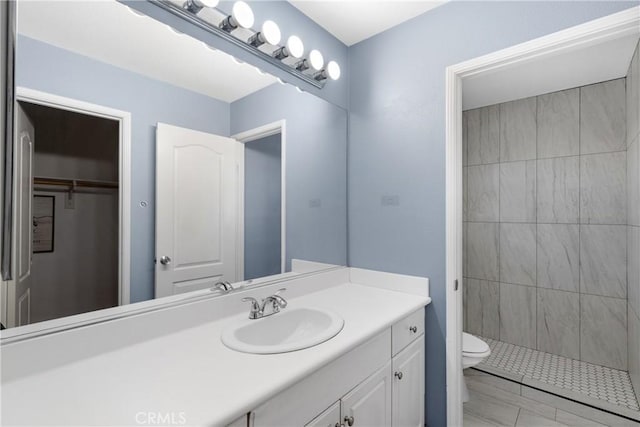32522 Safflower St, Winchester, CA 92596 - full bathroom with vanity and tiled shower
