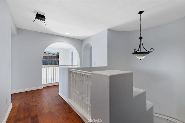 32522 Safflower St, Winchester, CA 92596 - hallway featuring wood finished floors and recessed lighting