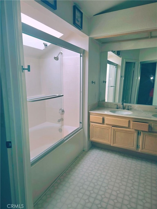 38644 Palms Pl, Palmdale, CA 93552 - bathroom featuring vanity, shower / washtub combination, and tile patterned floors