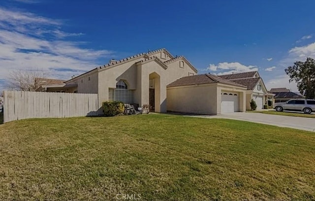 38644 Palms Pl, Palmdale, CA 93552 - view of front of property with stucco siding, an attached garage, and driveway