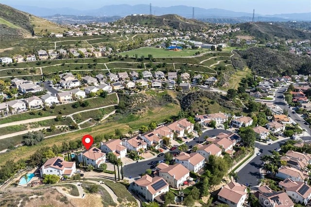 29160 Harmony Way, Saugus, CA 91390 - aerial view of property's location with a mountain backdrop and nearby suburban area