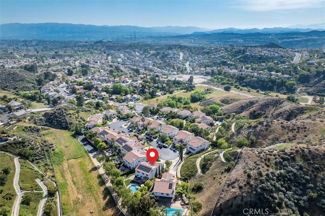 29160 Harmony Way, Saugus, CA 91390 - aerial view of property's location with a mountainous background and nearby suburban area