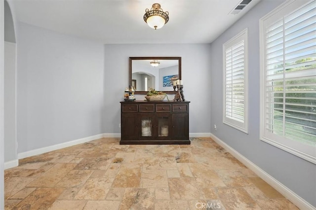 29160 Harmony Way, Saugus, CA 91390 - hall featuring stone tile flooring and baseboards