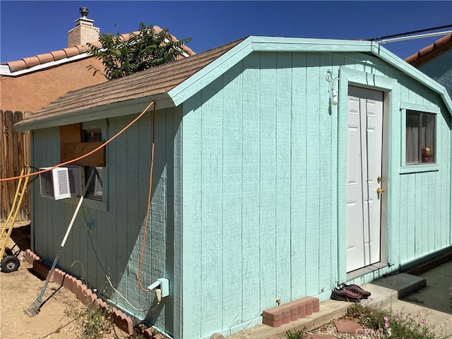 13489 Buggy Whip Ct, Victorville, CA 92392 - view of side of property with a shed