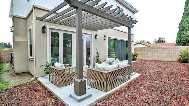 17413 Siena Ln, Fountain Valley, CA 92708 - view of patio / terrace featuring a pergola