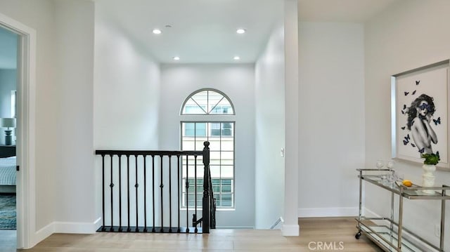 17413 Siena Ln, Fountain Valley, CA 92708 - entrance foyer featuring light wood-style flooring and recessed lighting