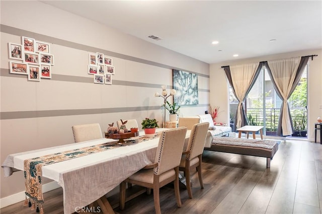 9044 Garvey Ave Unit 21, Rosemead, CA 91770 - dining room featuring wood finished floors and recessed lighting