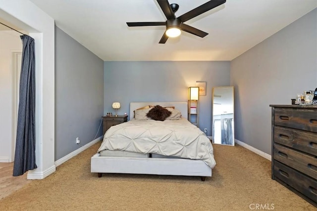 10349 Cooks Dr Unit 2, Rancho Cucamonga, CA 91730 - carpeted bedroom with baseboards and a ceiling fan