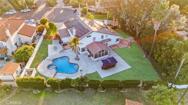 1549 Hillcrest Dr, Pomona, CA 91768 - view of subject property with a pool area