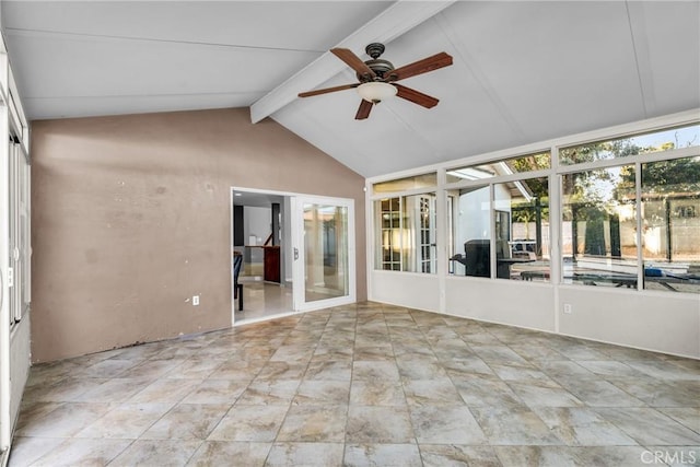 1549 Hillcrest Dr, Pomona, CA 91768 - unfurnished sunroom featuring ceiling fan