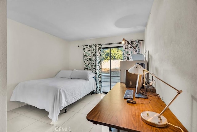 1549 Hillcrest Dr, Pomona, CA 91768 - bedroom with access to outside and light tile patterned floors