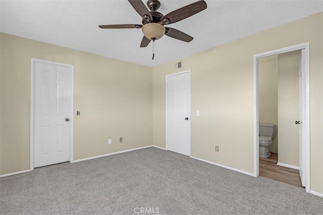 675 S College Ave, Claremont, CA 91711 - unfurnished bedroom with carpet floors, ensuite bath, and ceiling fan