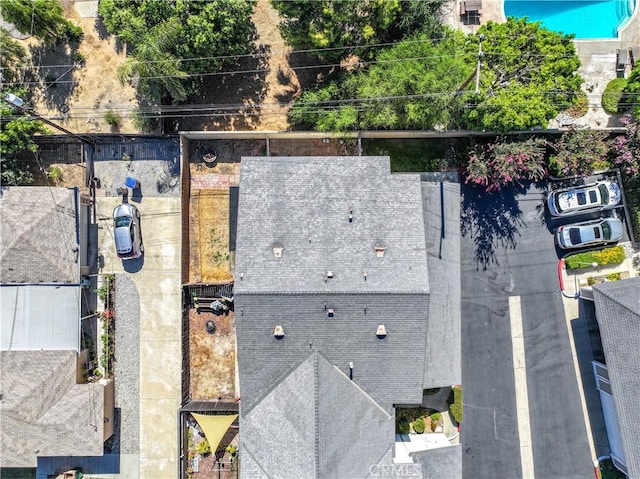 675 S College Ave, Claremont, CA 91711 - bird's eye view of a pool area