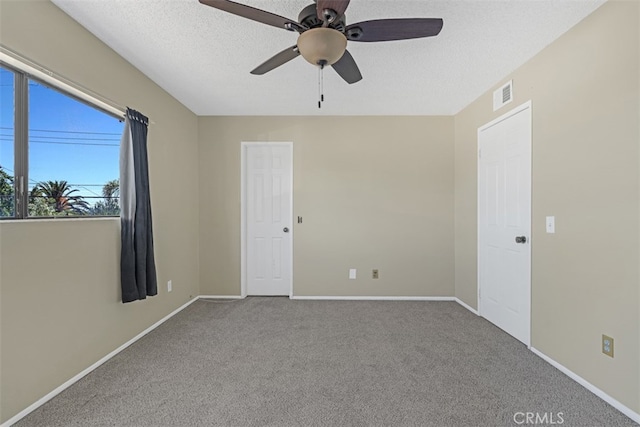 675 S College Ave, Claremont, CA 91711 - spare room featuring ceiling fan, carpet flooring, and a textured ceiling