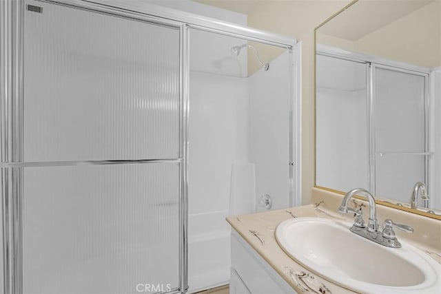 675 S College Ave, Claremont, CA 91711 - bathroom with vanity and shower / bath combination with glass door