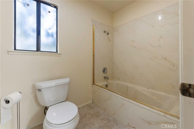 6157 Hillary Ct, Riverside, CA 92506 - bathroom featuring a combined bath / shower with marble appearance and tile patterned floors