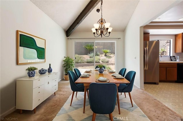 6157 Hillary Ct, Riverside, CA 92506 - dining area with light carpet and a chandelier