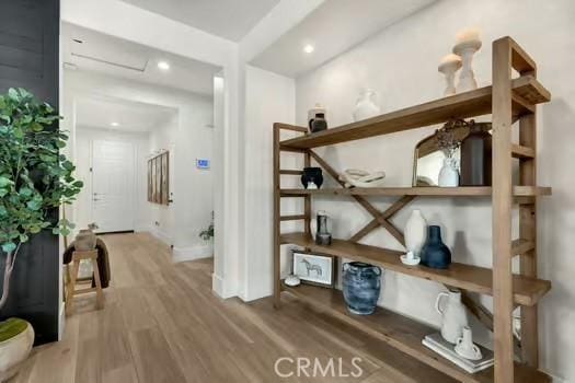 2056 Caltha Way, Perris, CA 92571 - hall with wood finished floors and recessed lighting