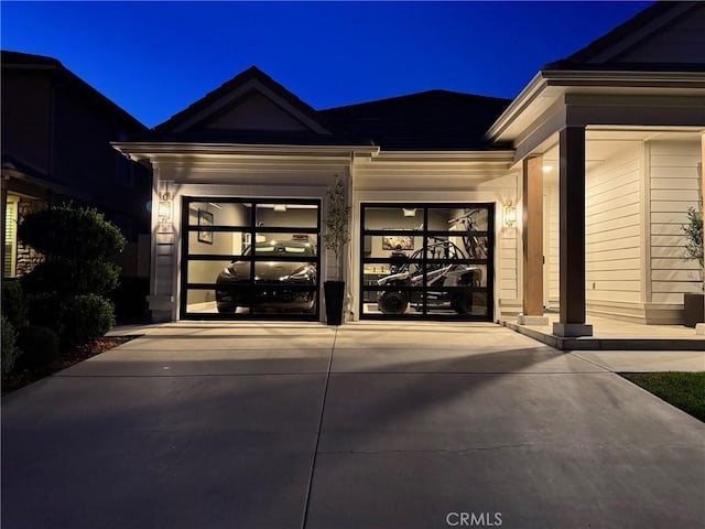 2056 Caltha Way, Perris, CA 92571 - exterior entry at twilight with driveway and an attached garage