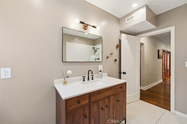 2248 E Chevy Chase Dr, Glendale, CA 91206 - bathroom with vanity and baseboards