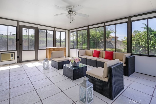 4931 Saint Andrews Ave, Buena Park, CA 90621 - sunroom featuring a ceiling fan and plenty of natural light
