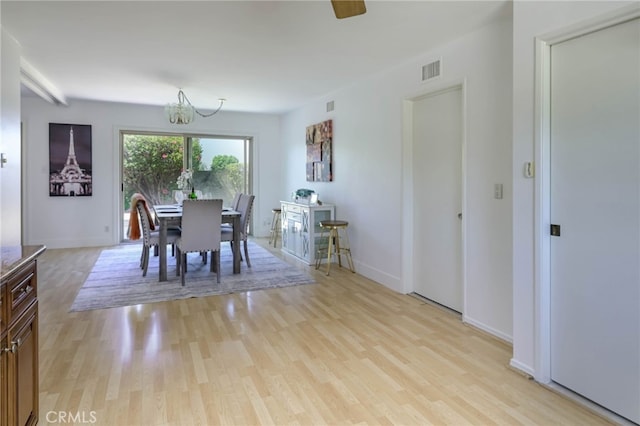 4931 Saint Andrews Ave, Buena Park, CA 90621 - dining area featuring a chandelier and light wood-style floors