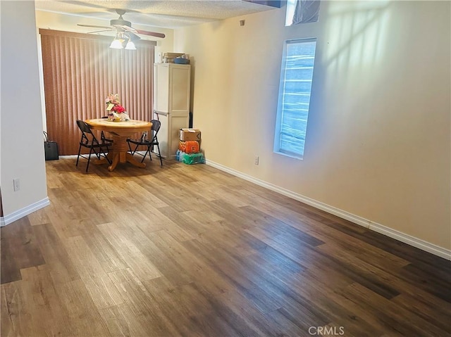 3539 Castaic, Riverside, CA 92501 - dining room featuring wood finished floors and ceiling fan