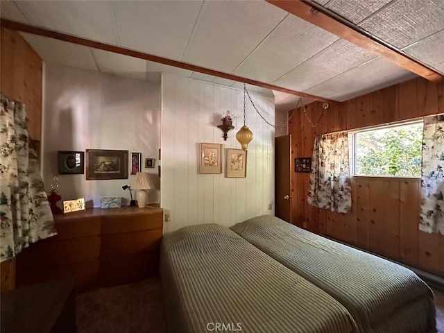 41132 Oak Dr, Forest Falls, CA 92339 - bedroom featuring wooden walls