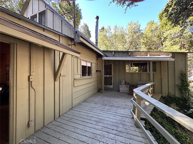 41132 Oak Dr, Forest Falls, CA 92339 - view of wooden deck