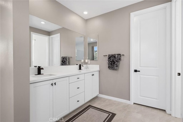 28709 Wildflower, Castaic, CA 91384 - full bathroom featuring double vanity and recessed lighting