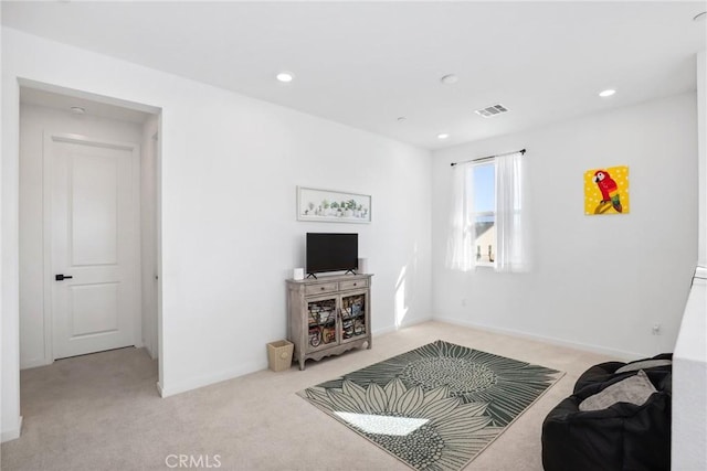 28709 Wildflower, Castaic, CA 91384 - living area featuring light colored carpet and recessed lighting