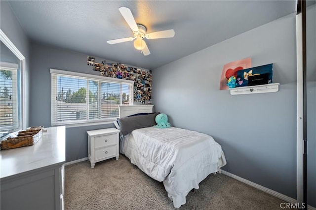 3911 Bryce Ct, Chino, CA 91710 - carpeted bedroom featuring baseboards and ceiling fan
