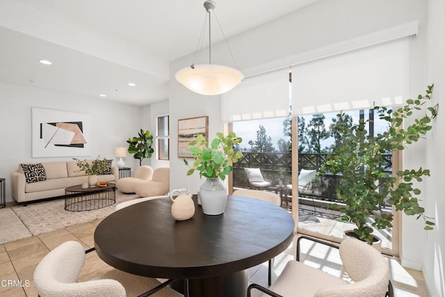 931 E Walnut St Unit 612, Pasadena, CA 91106 - tiled dining space with recessed lighting
