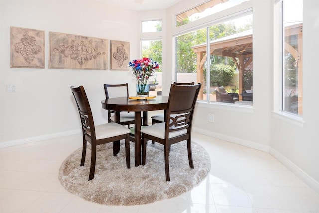 4883 Bradshaw Ct, San Diego, CA 92130 - dining room with baseboards and tile patterned flooring