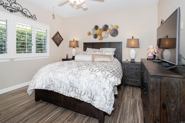4883 Bradshaw Ct, San Diego, CA 92130 - bedroom with wood finished floors and a ceiling fan