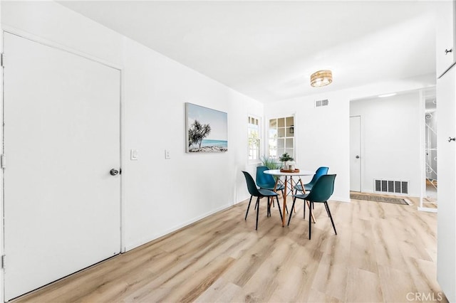 16271 Fairway Ln, Huntington Beach, CA 92649 - dining space featuring light wood-type flooring