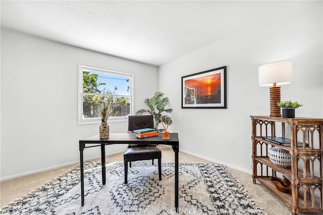 16271 Fairway Ln, Huntington Beach, CA 92649 - carpeted home office featuring baseboards