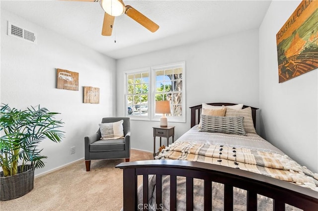 16271 Fairway Ln, Huntington Beach, CA 92649 - carpeted bedroom featuring baseboards and ceiling fan