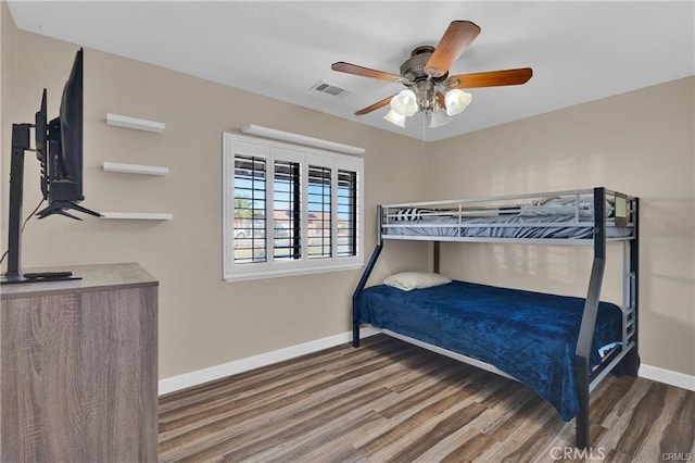 19055 Seaforth St, Hesperia, CA 92345 - bedroom with wood finished floors and ceiling fan