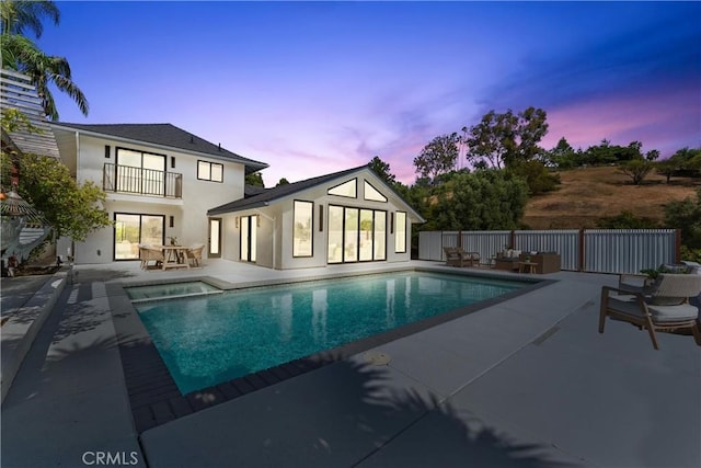 29951 Morongo Pl, Laguna Niguel, CA 92677 - view of pool with a patio area, a pool with connected hot tub, and an outdoor hangout area
