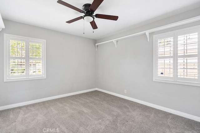 309 N Leland Ave, West Covina, CA 91790 - carpeted empty room with a ceiling fan and baseboards