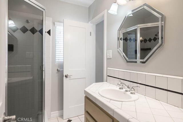 309 N Leland Ave, West Covina, CA 91790 - full bathroom with a stall shower and vanity