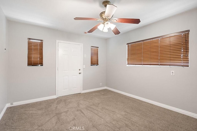 309 N Leland Ave, West Covina, CA 91790 - spare room with a ceiling fan and carpet