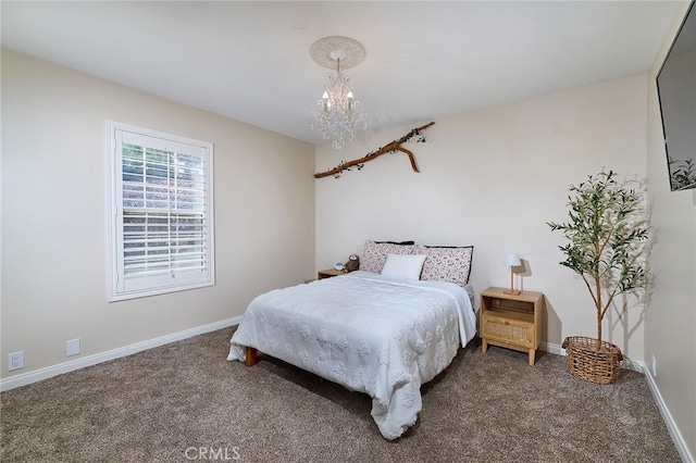 40630 Calle Torcida, Temecula, CA 92591 - carpeted bedroom featuring a chandelier and baseboards