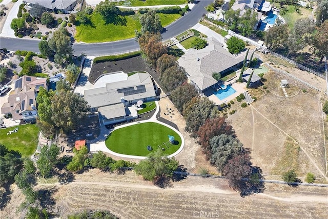40630 Calle Torcida, Temecula, CA 92591 - aerial view of property's location featuring a pool and nearby suburban area